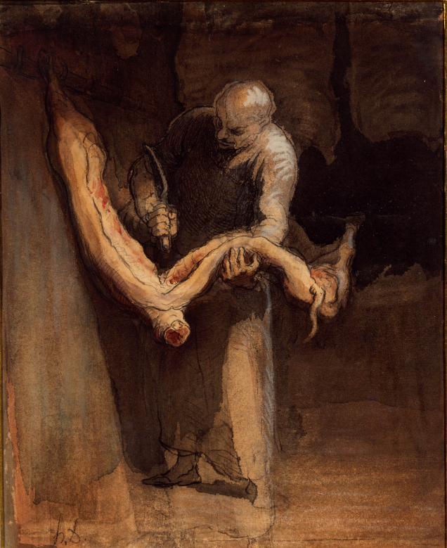Honoré-Victorin Daumier, Ο χασάπης, Harvard Art Museums, Fogg Museum, Cambridge, MA.