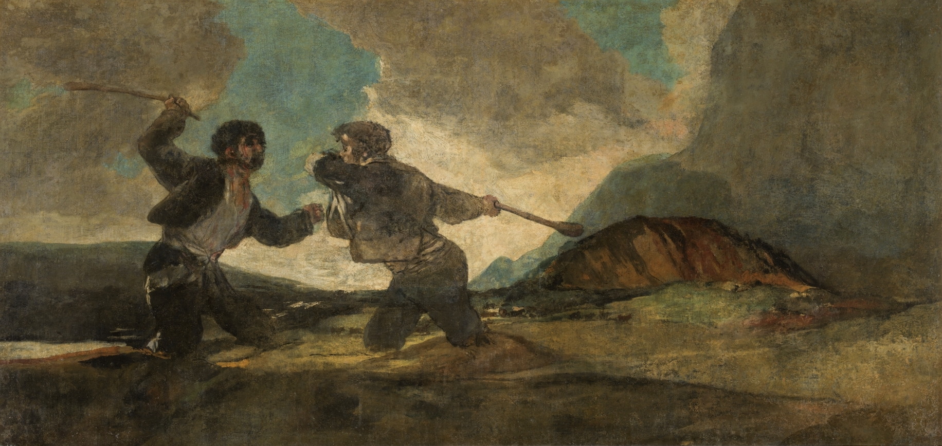 Francisco Goya, Μονομαχία με ρόπαλα, Museo Nacional del Prado, Μαδρίτη.