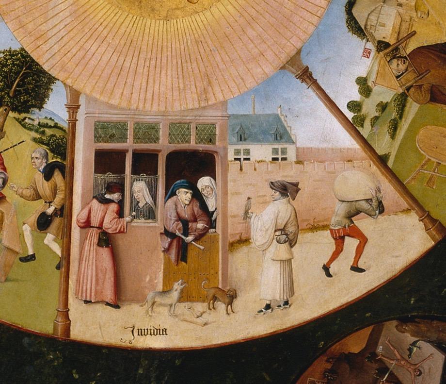 Hieronymus Bosch, Τα επτά θανάσιμα αμαρτήματα - Invidia, Museo del Prado, Μαδρίτη.