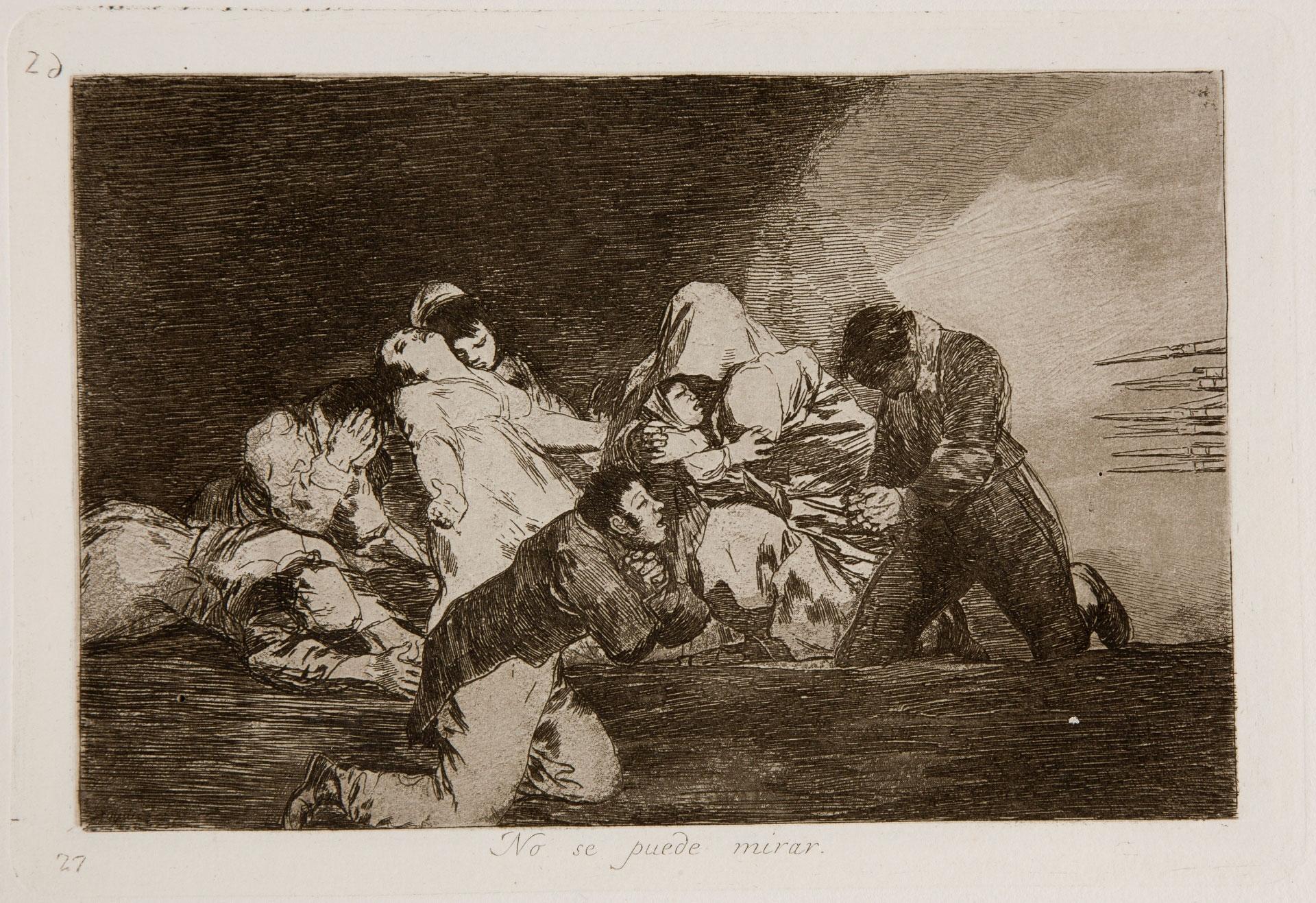 Francisco de Goya, Οι Συμφορές του πολέμου - Δεν μπορείς να κοιτάξεις, Museo Nacional del Prado, Μαδρίτη.