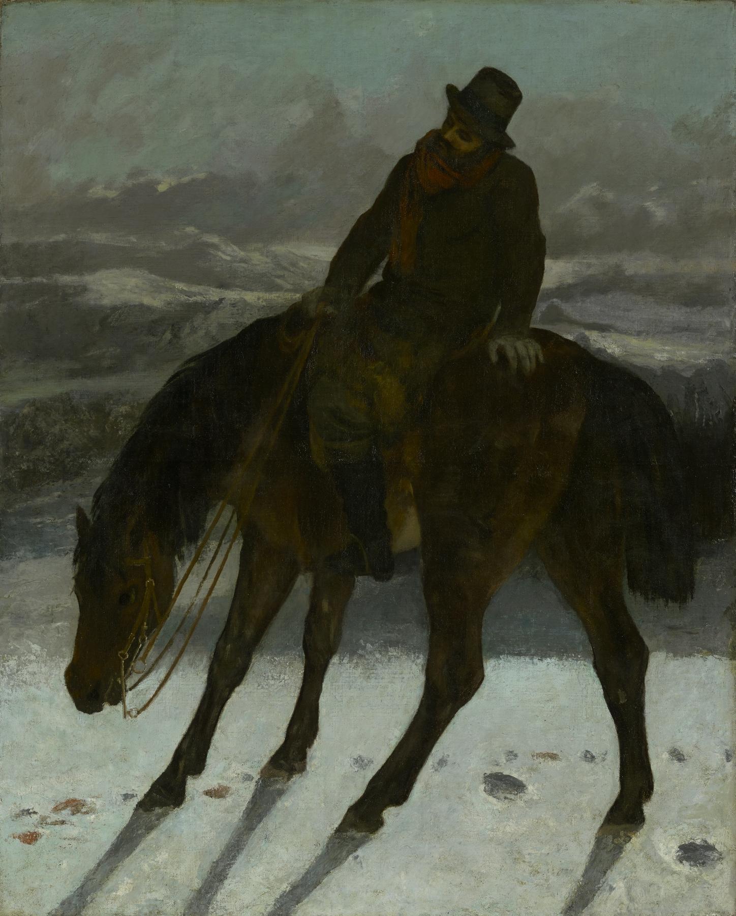 Gustave Courbet, Έφιππος κυνηγός, Yale University Art Gallery, New Haven.