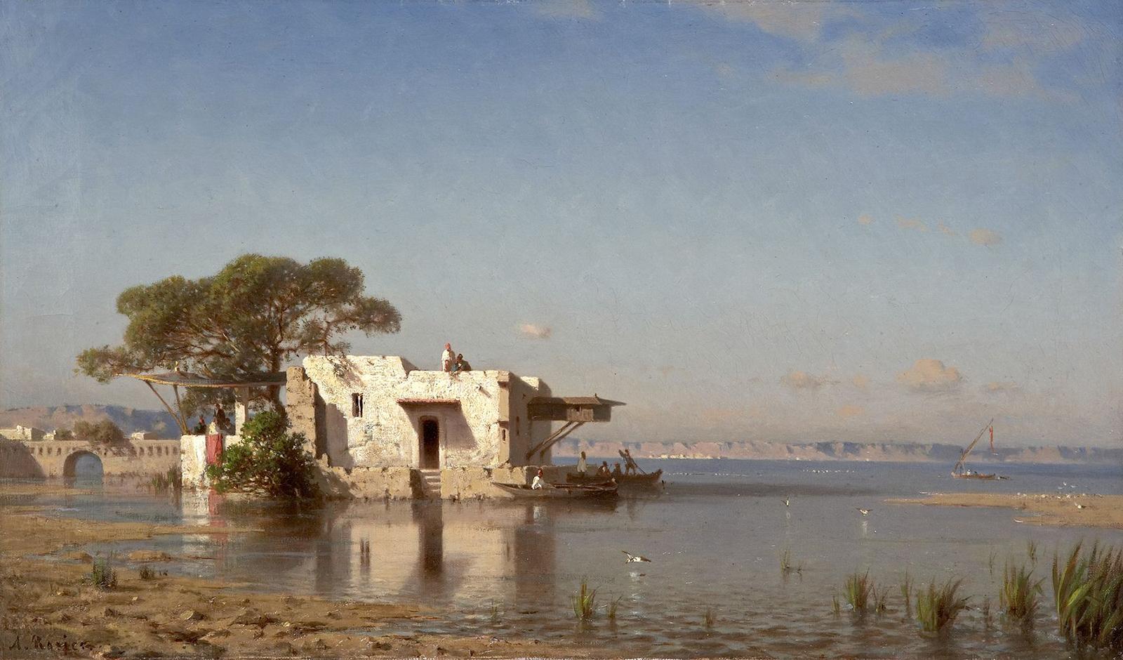 Amédée Rosier, Οι όχθες του Νείλου, Musée Bernard d’Agesci, Niort.