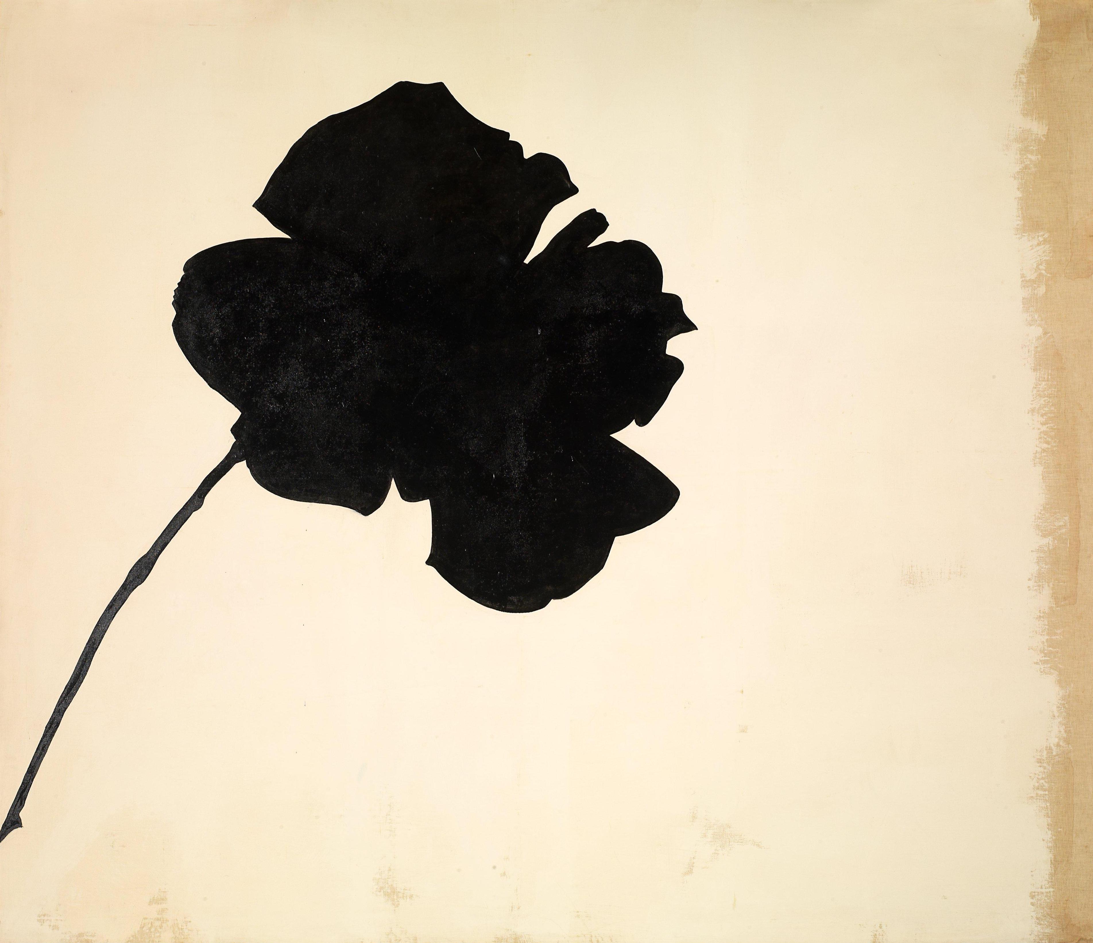 Γιάννης Κουνέλλης, Μαύρο τριαντάφυλλο, Museo del Novecento, Μιλάνο.