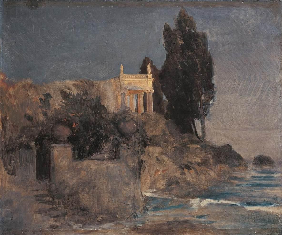 Arnold Böcklin, Έπαυλη στη θάλασσα, Neue Pinakothek, Μόναχο.