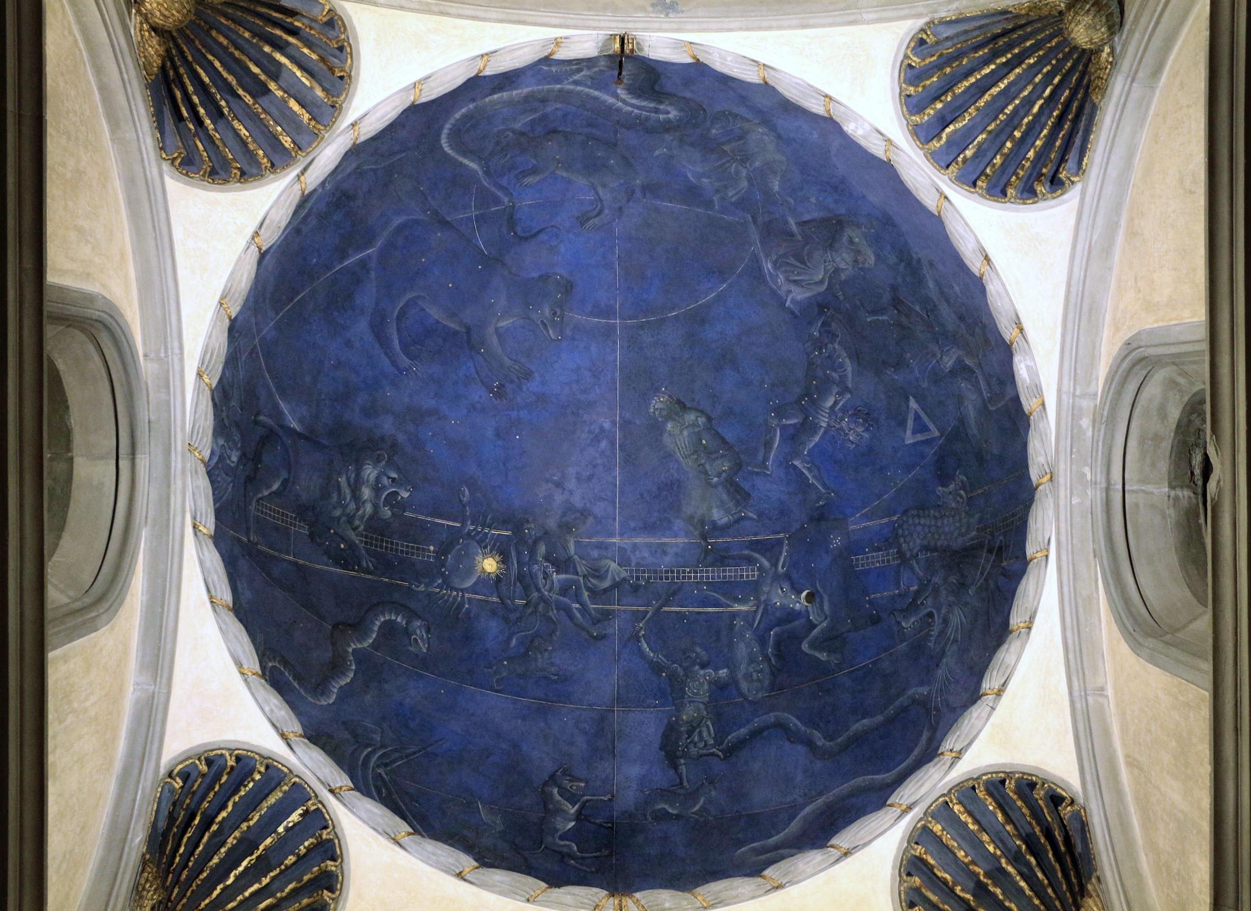 Giuliano d’Arrigo (il Pesello), Ο ουρανός πάνω από τη Φλωρεντία στις 4 Ιουλίου 1442, Sagrestia Vecchia, San Lorenzo, Φλωρεντία.