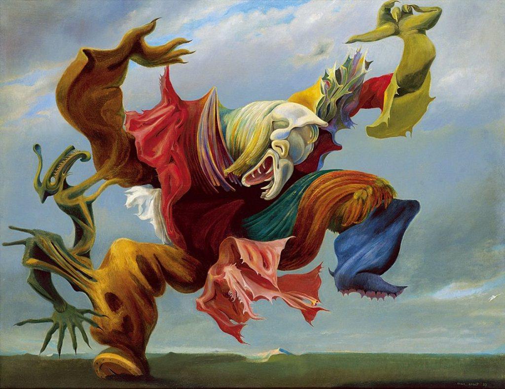 Max Ernst, Ο άγγελος της εστίας, Ιδιωτική συλλογή.