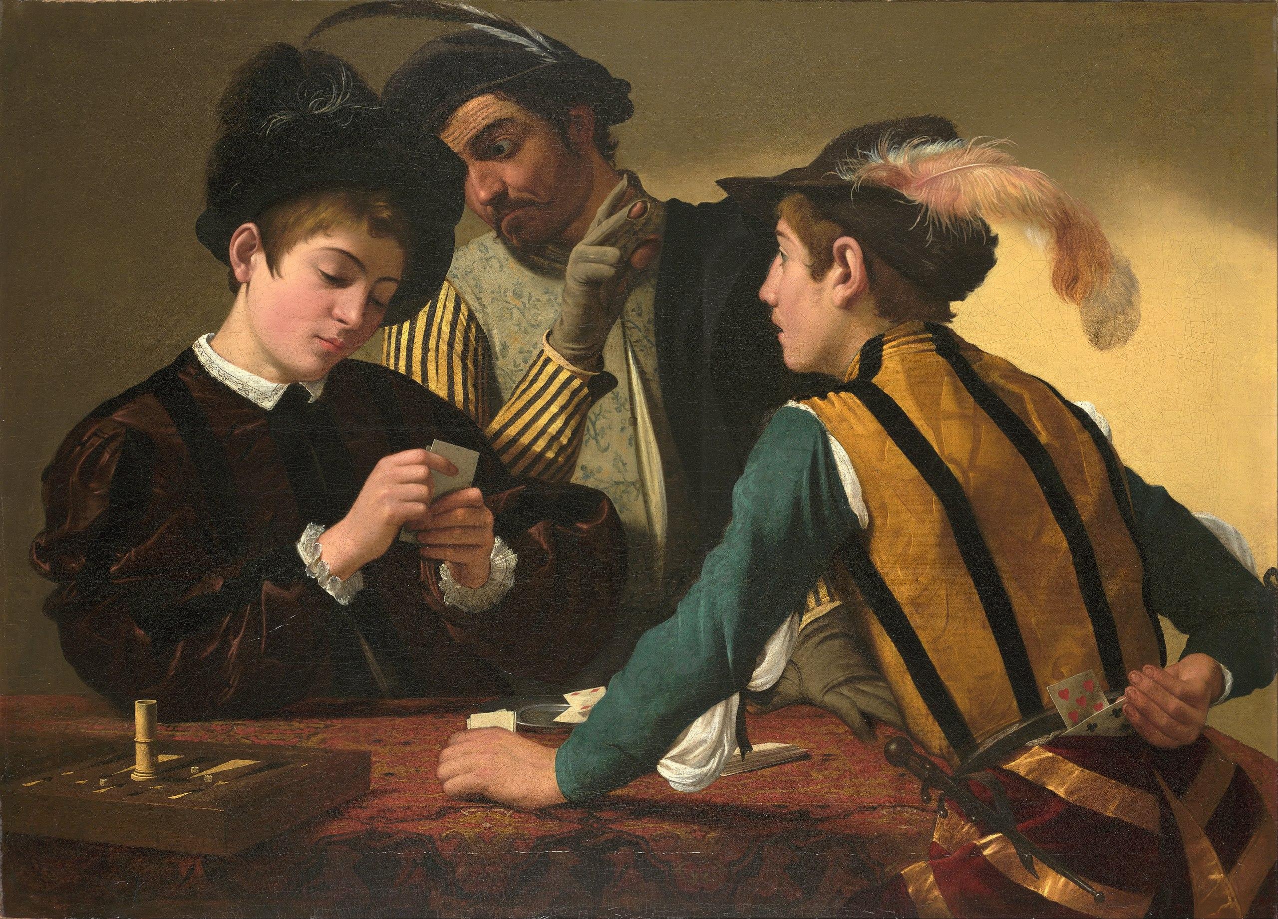 Caravaggio, Οι χαρτοκλέφτες, Kimbell Art Museum, Fort Worth.