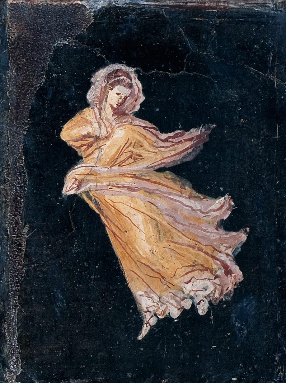  Χορεύτρια, από την Έπαυλη του Κικέρωνα στην Πομπηία, Museo Archeologico Nazionale di Napoli, Νάπολη.