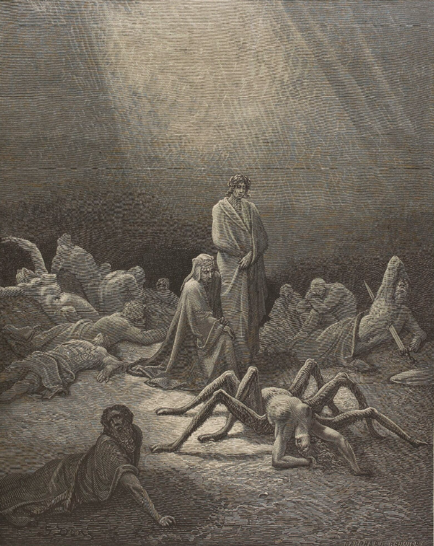H Αράχνη. Le Purgatoire de Dante Alighieri ; avec les dessins de Gustave Doré, Paris : Hachette, 1868. Bibliothèque nationale de France, Παρίσι.