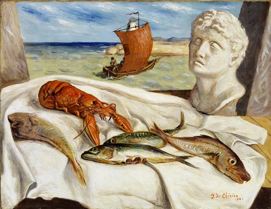 Giorgio de Chirico, Νεκρή φύση, Ιδιωτική συλλογή.
